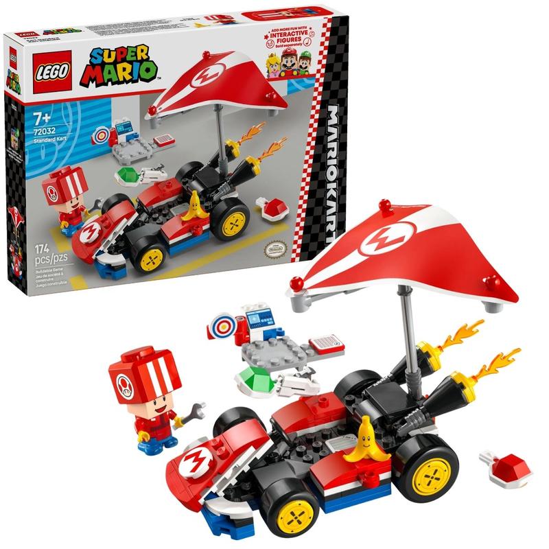 Super Mario Kart Padrão Standard Kart 174 Peças - 72032 Lego